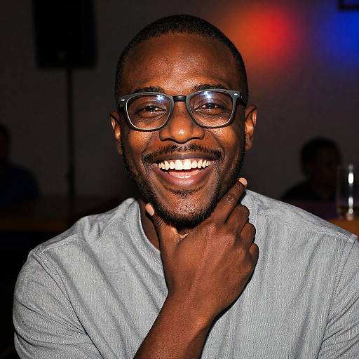 Joyful Portrait of a Black Man