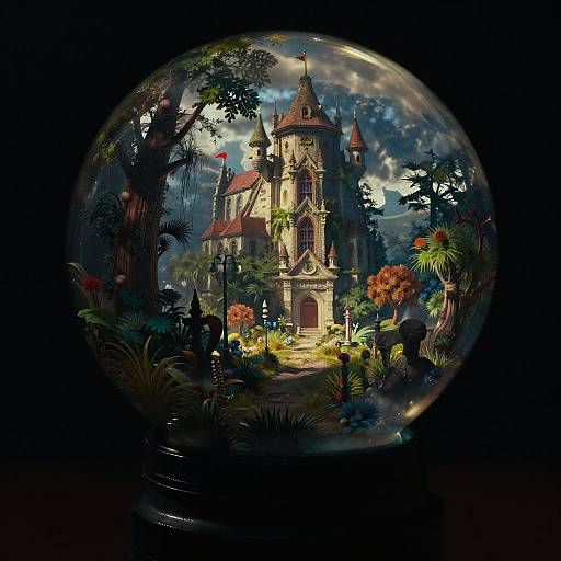 Thomas Cole Fantasy World Glass Sphere