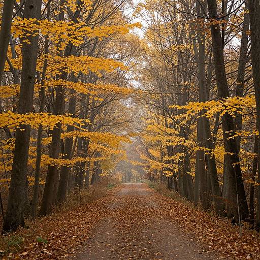 Serene Autumn Forest Pathway