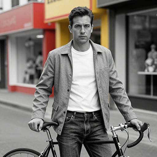 Confident Man in Vibrant Urban Wear