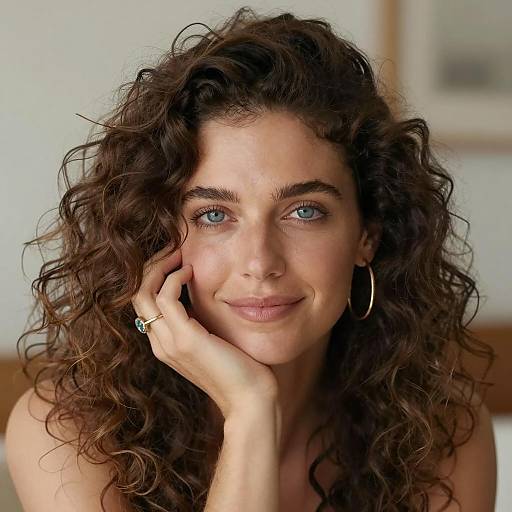 Charming Portrait of a Smiling Woman