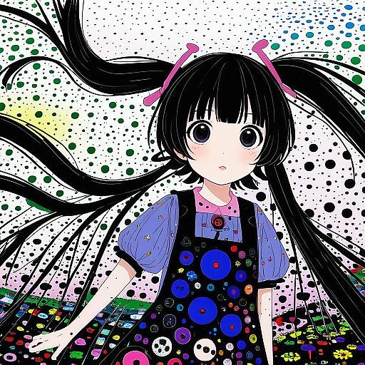 Illustration of Monoko, yume nikki in the style of Lobelia (saclia)