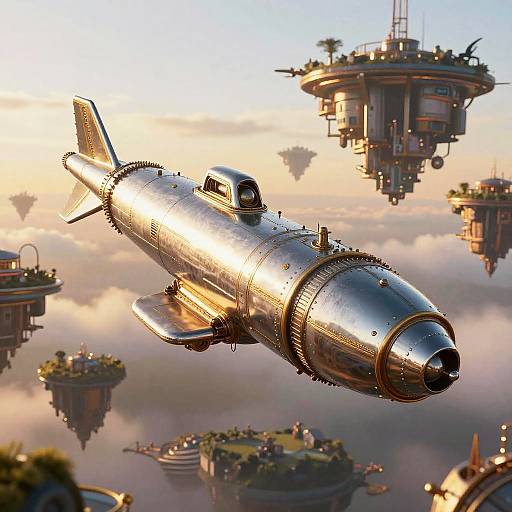 Retro-Futuristic Chrome Bullet Concept