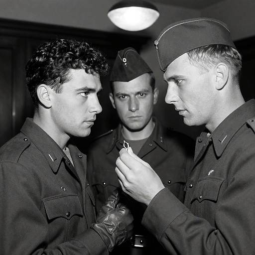 Intense Moment in a Dim Room