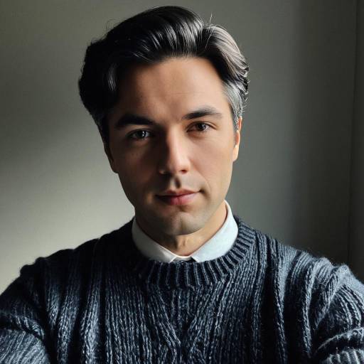 Distinguished Man Selfie in Knit Sweater