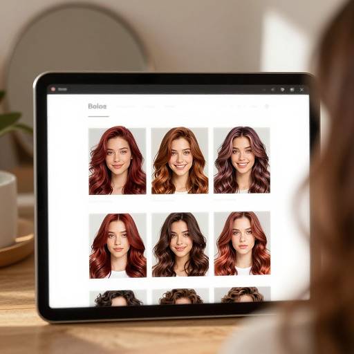 Vibrant Hair Color Changer Interface
