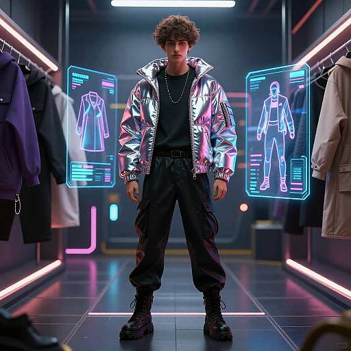 Cyberpunk Male Avatar Outfit Generator