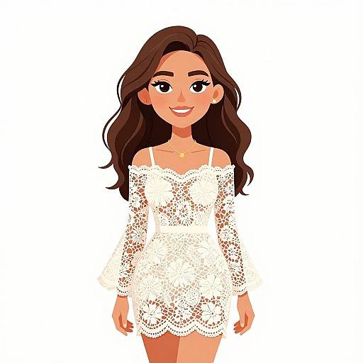 Boho-Chic Smiling Woman Portrait