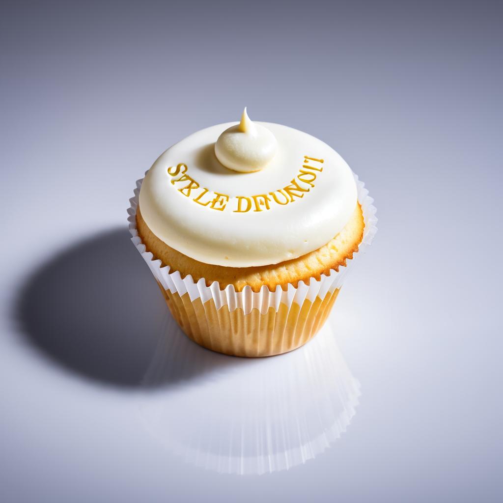 Gourmet Vanilla Cupcake Photography