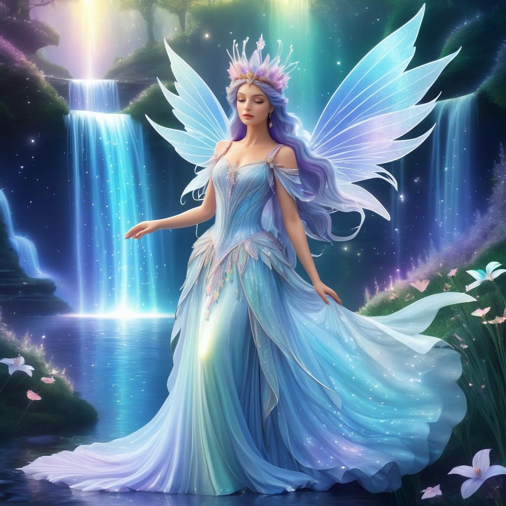 Enchanting Fairy Queen in Fantasy Landscape