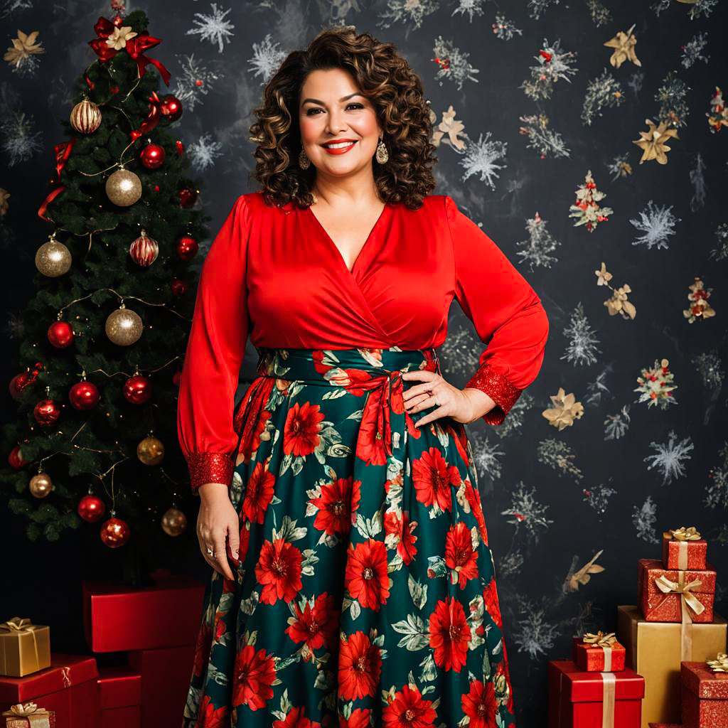 Chic Aunt Holiday Photo Shoot