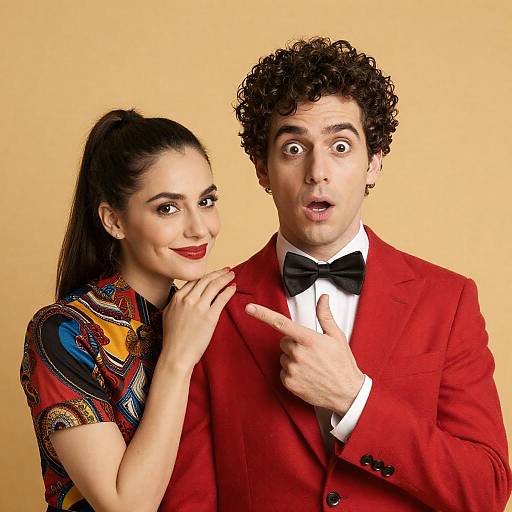 Candid Portrait of a Surprised Couple