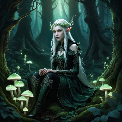 Ethereal Elf in Luminescent Forest Ethereal Elf in Luminescent Forest