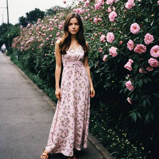 Casual Elegance in a Pink Maxi Dress