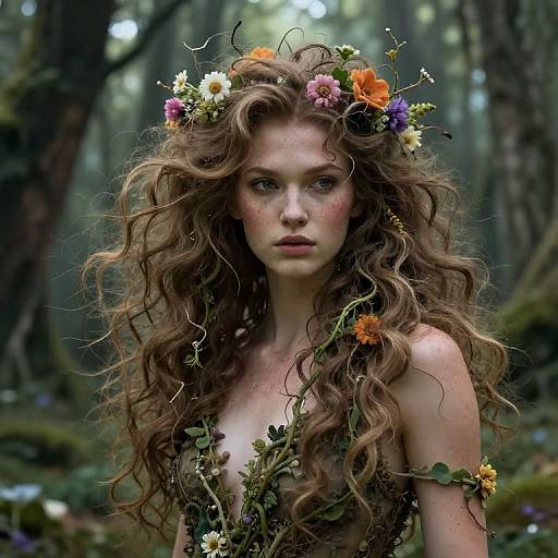 Hairy Beauty in Mystical Forest