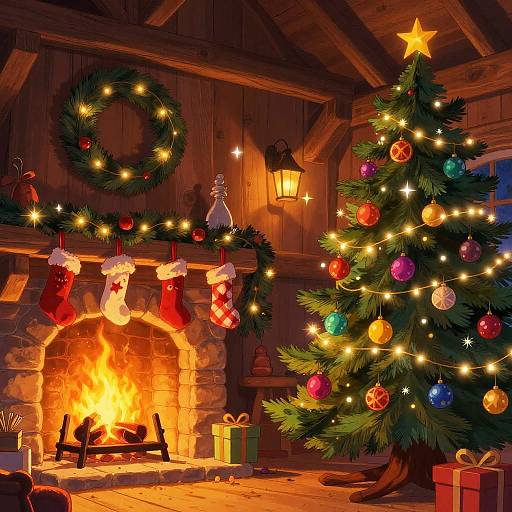 Whimsical Magical Christmas Barn