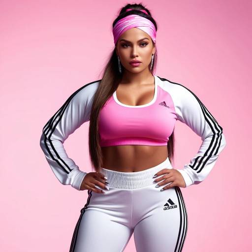 Vibrant Elegance in Athletic Fashion Photography