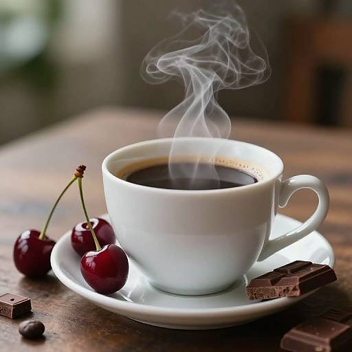 Cinematic Cherry Chocolate Coffee Shot