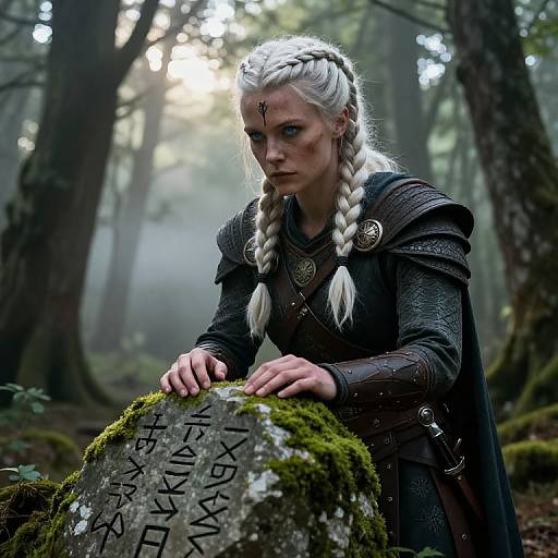 Photorealistic Nordic Warrior Portrait