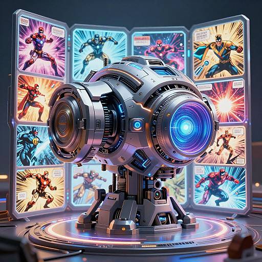 Futuristic Marvel Comic Generator Art