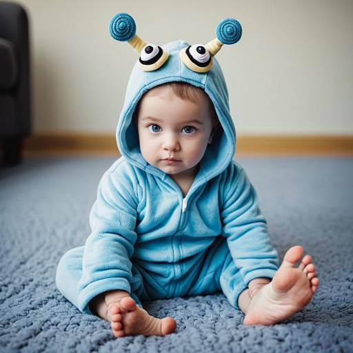 Realistic Newborn Snail Costume Portrait