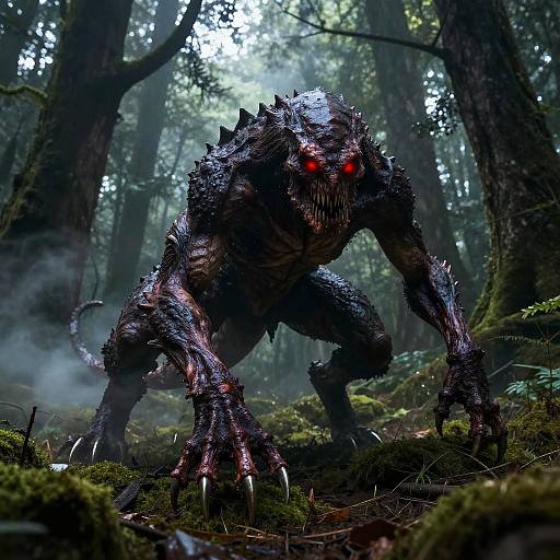 Four-Legged Monster in Enchanted Forest