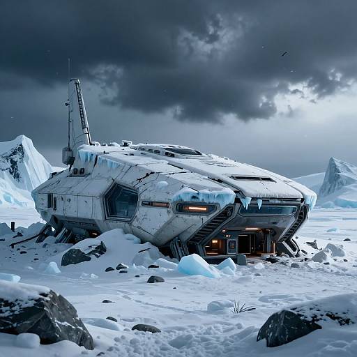 Futuristic Antarctic Survival Base