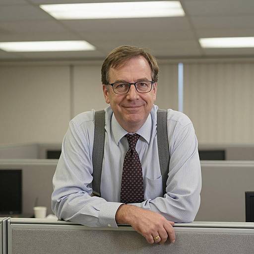 Portrait of a Cheerful Office Worker