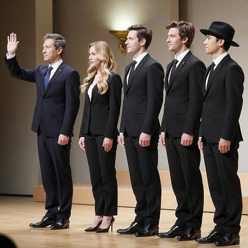 Formal Attire Group on Stage