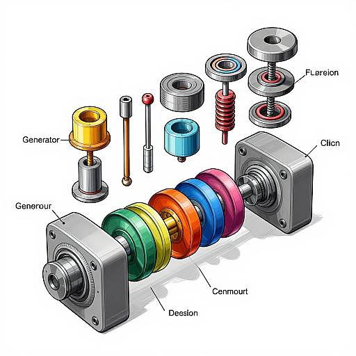 Exploded View Generator Technical Illustration