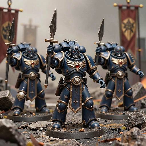 Epic Old Primarch Figures Close-Up