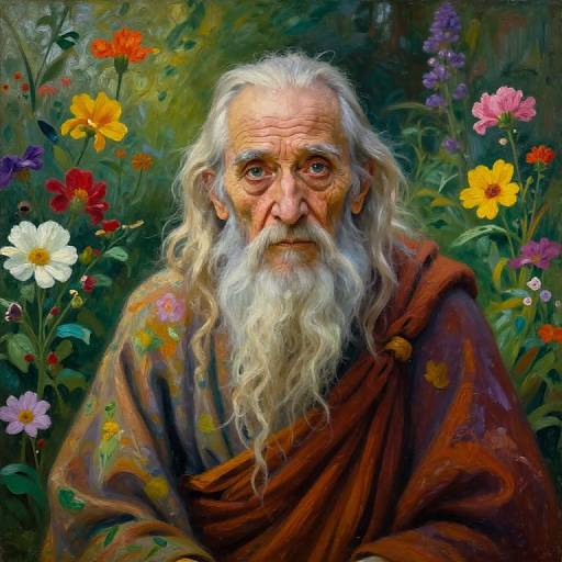 Hyperrealistic Portrait of Enigmatic Sage