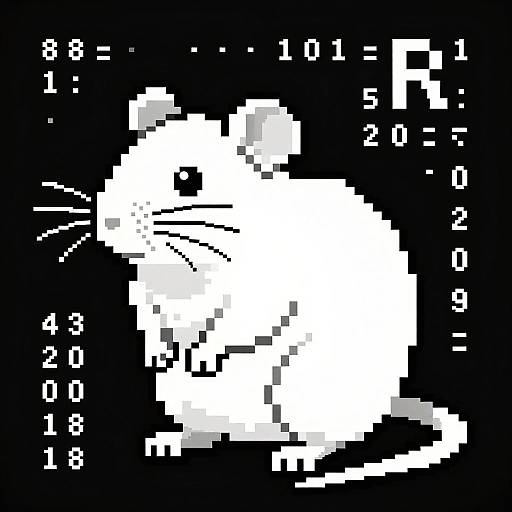 Intricate Rat ASCII Art Design
