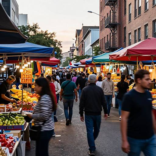 Urban Street Market Golden Hour