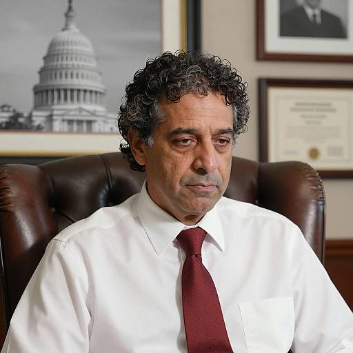 Middle-aged Man in Office Setting