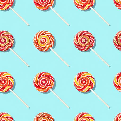 Seamless Candy Lollipop Pattern