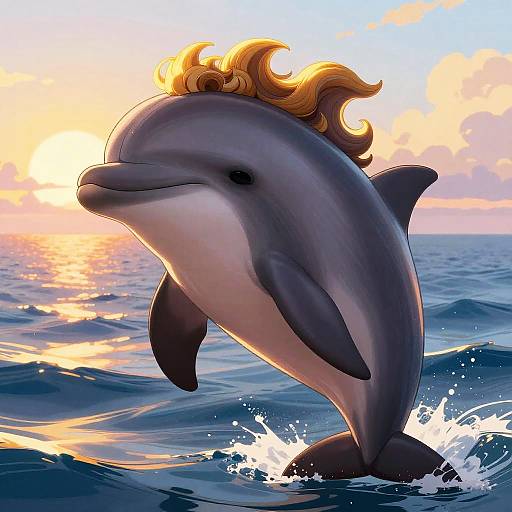Regal Bottlenose Dolphin at Dusk