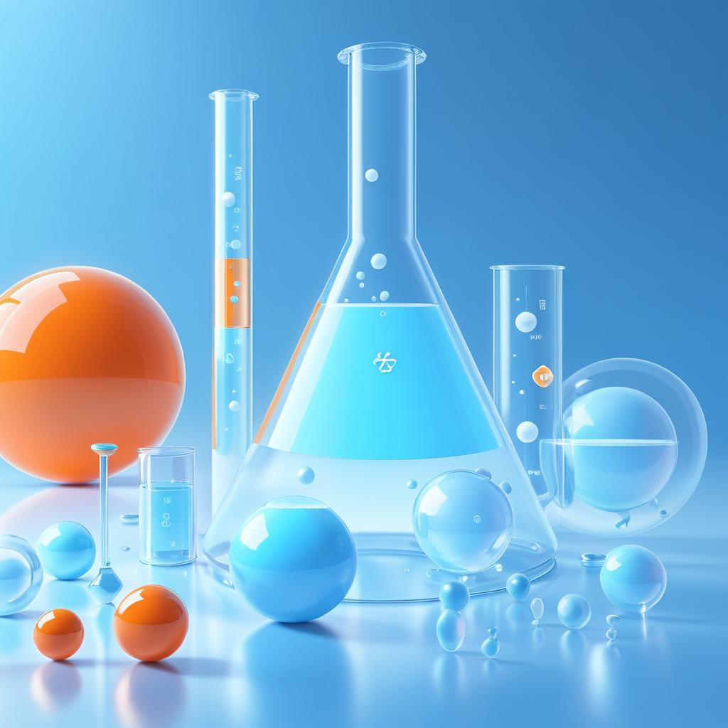 Chemistry Poster with Pastel Blue Design