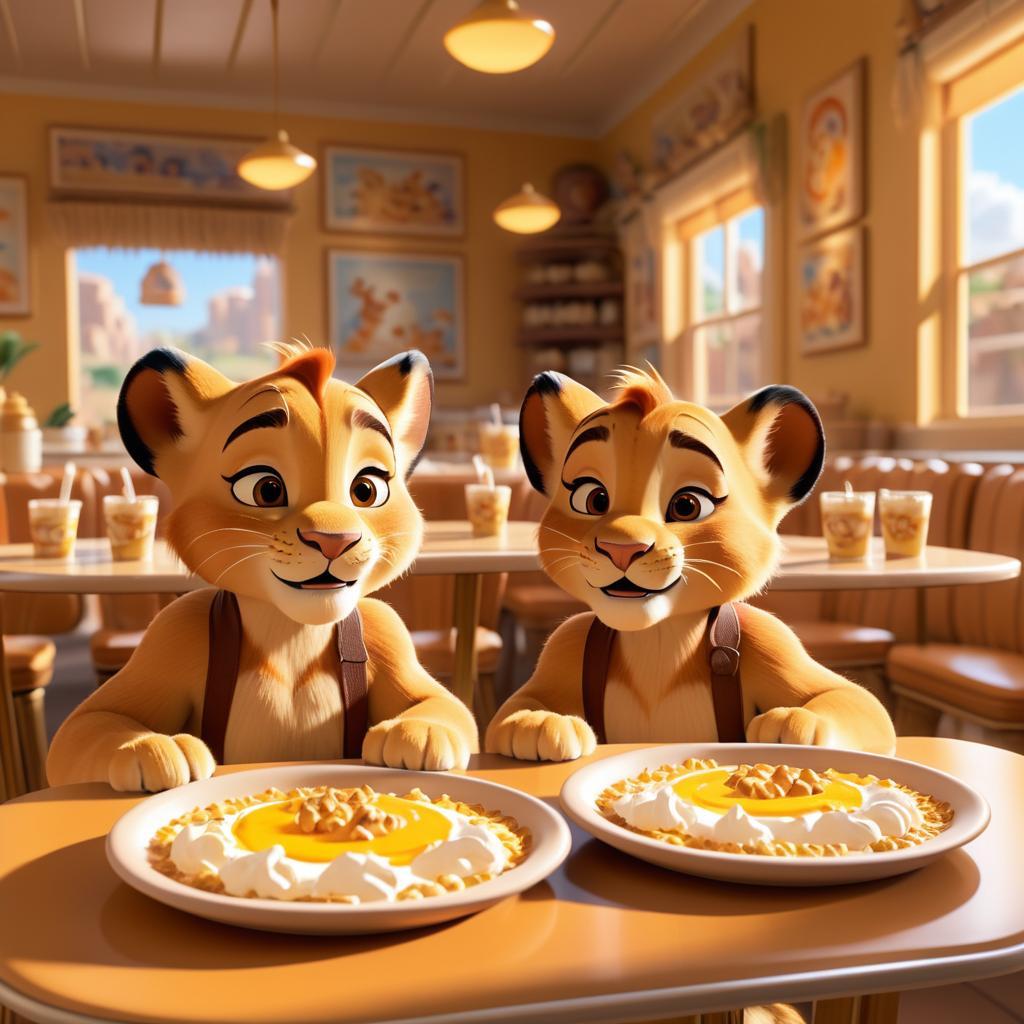 Simba and Nala's Breakfast Adventure