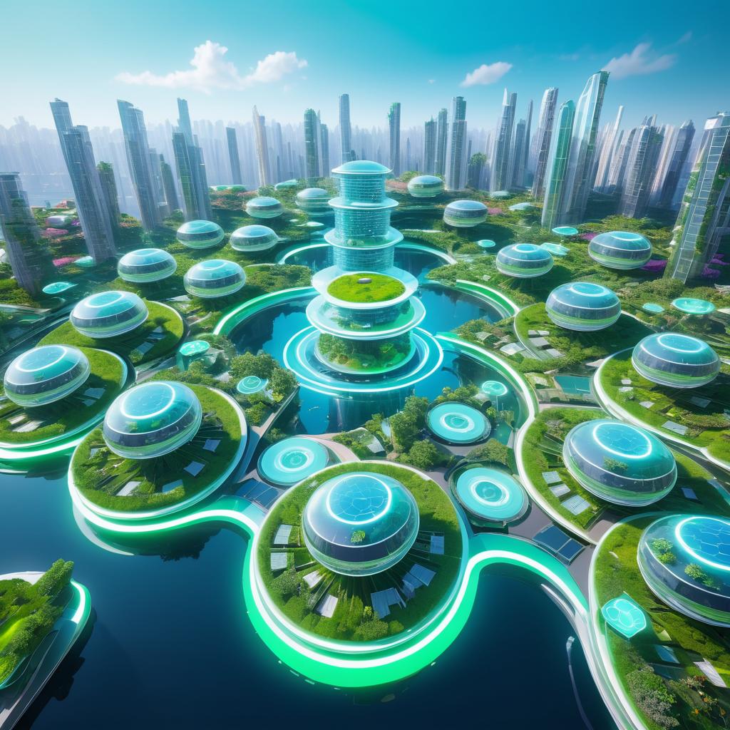 Futuristic Eco-City Powered by Hydrogen