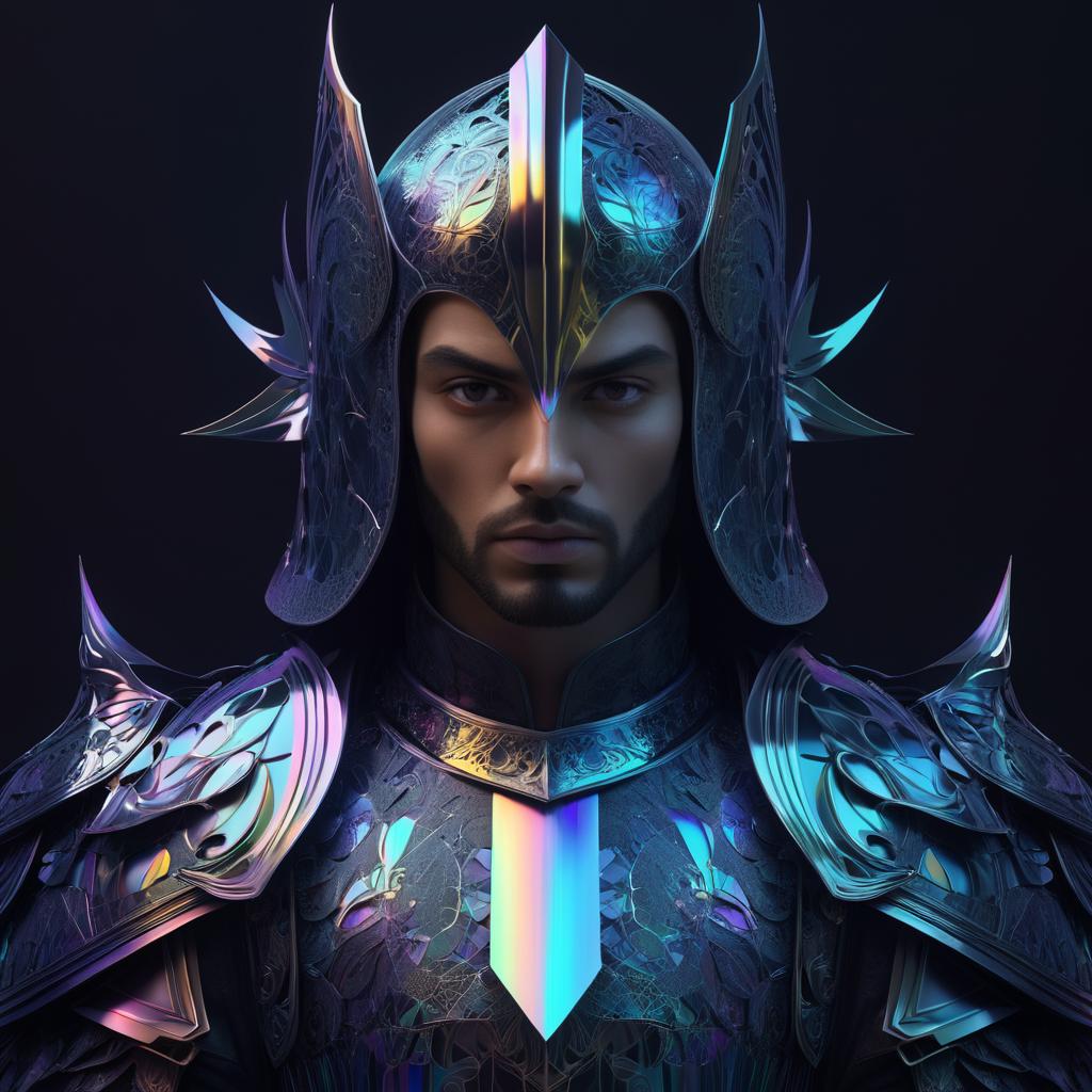 Hyper-Realistic Shadow Knight Portrait