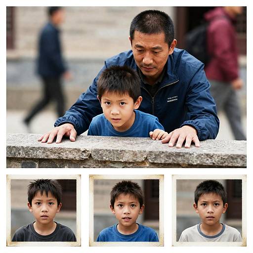 Emotional Moment Between Father and Son