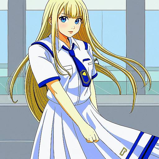 Illustration of Alicia florence, aria (manga) in the style of Kasumi (skchkko)