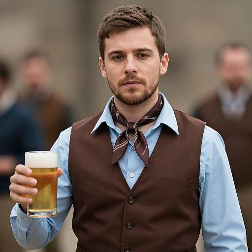 Realistic Beer-Themed Male Costume