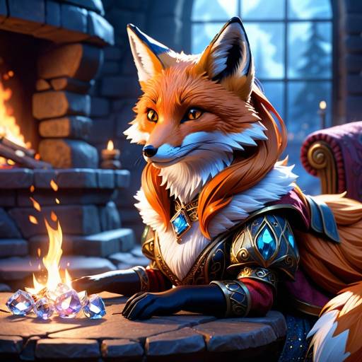 Isolde the Fox by the Enchanted Fire Isolde the Fox by the Enchanted Fire