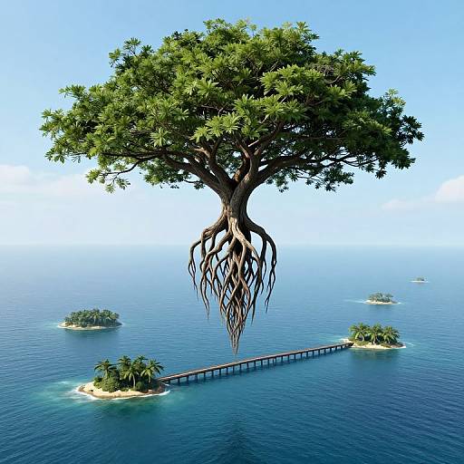 Upside-Down Tree Bridge Islands