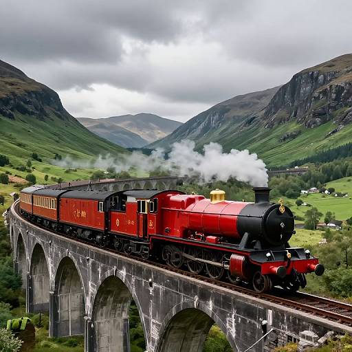 Harry Potter Train on Glenfinnan Viaduct