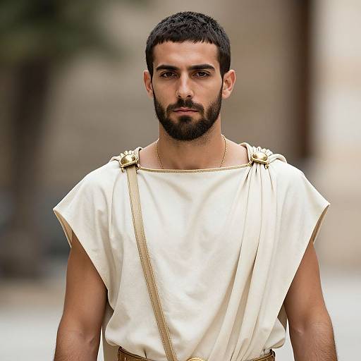 Realistic Ancient Greek Male Portrait
