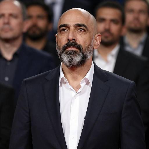 Middle-Aged Man in Dark Suit