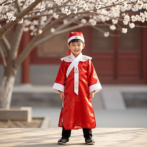 Child in Traditional Chinese Attire